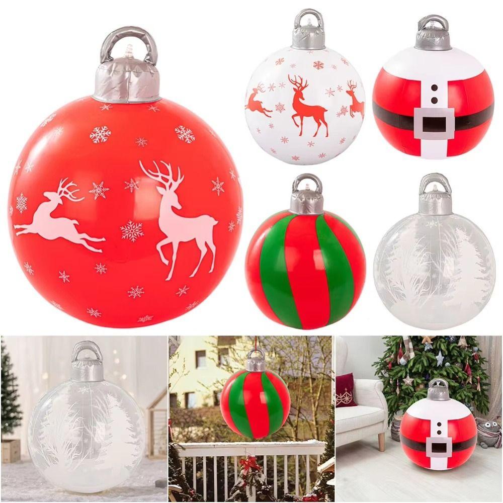 Hanging Ornaments Christmas Ball Ornaments Blow Up Christmas Balloons Outdoor Garden