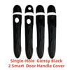 Carbon Car Accessory Door Handle Cover Trim Paste Style 2005 2006 2007 2008 2009 2010 2011 2012 Chrome For Renault Clio MK3
