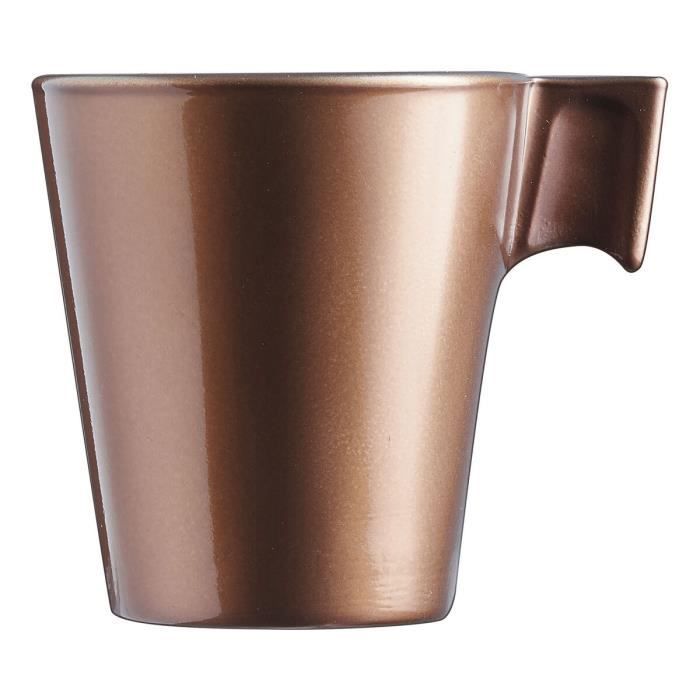 Tasse Mug - Luminarc - Flashy - 80 Ml - Verre - Marron Clair - 24 Unités