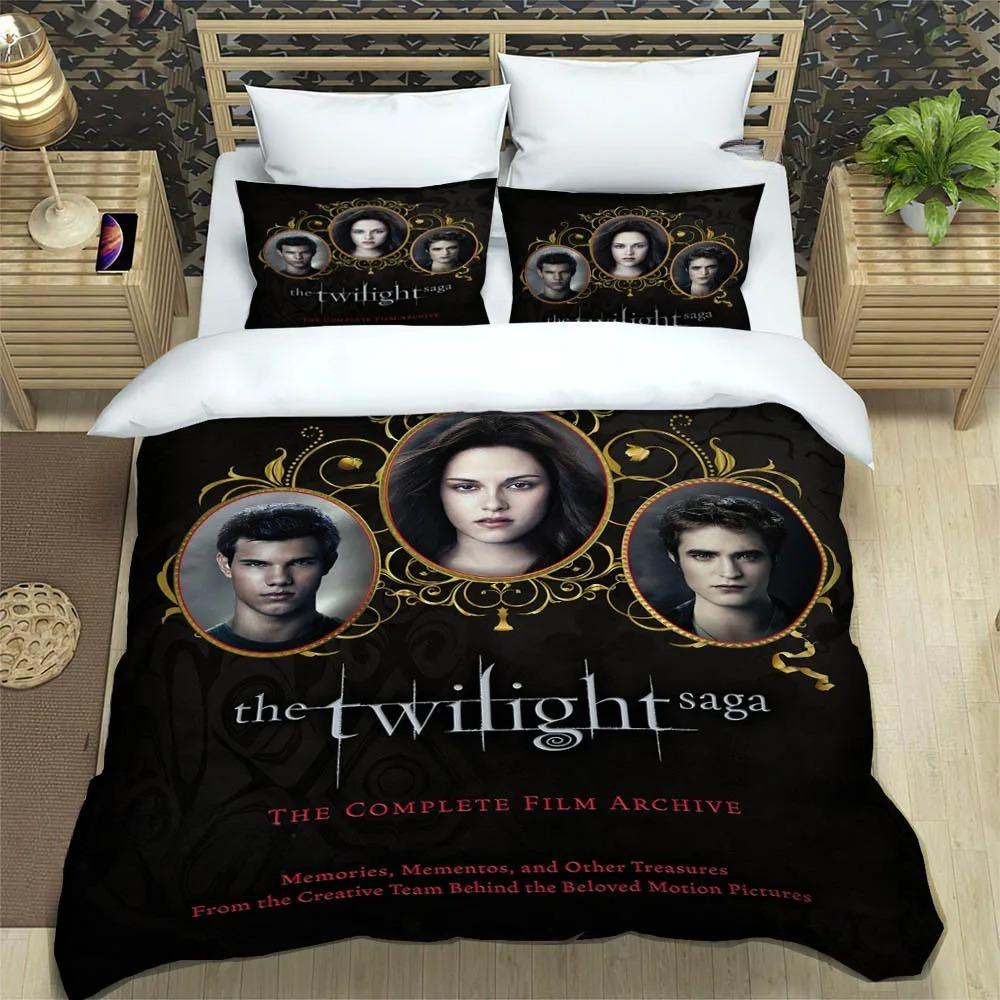 La Saga Crepúsculo Funda Nórdica Chica Vampiro Funda de Almohada El Vampiro Juego de Cama Decoración Dormitorio Adulto Regalo Niños