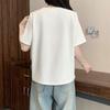 2026 New Arrival Plus Size Women's Cute Print Combed Cotton Loose Slimming Short Sleeve T-shirt