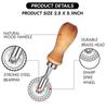 4/5Pcs Ravioli Stamp Maker Cutter Roller Wheel Set Cookie Mold with Wooden Handle Fluted Edge Pasta Press Kitchen Tools