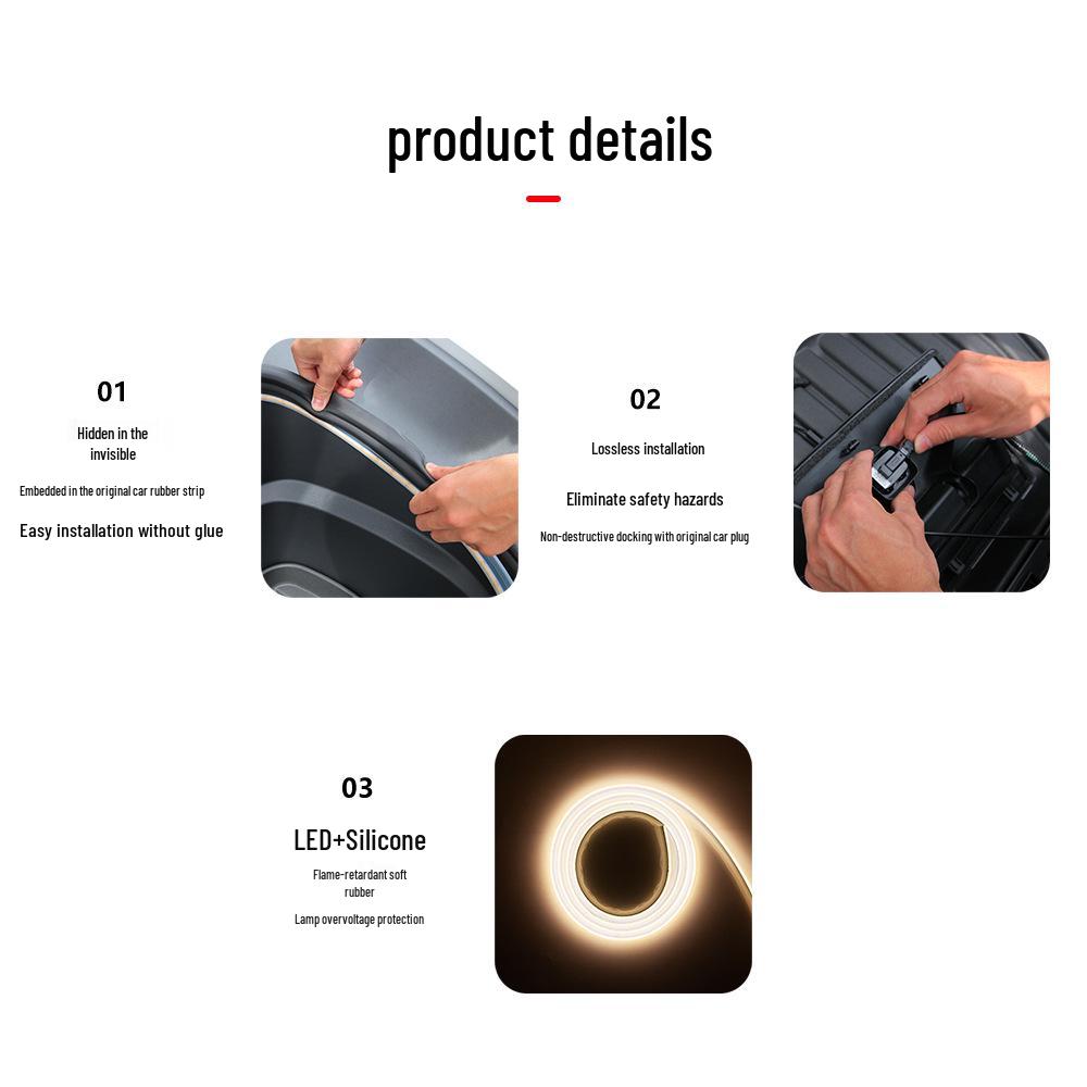 Ambientebeleuchtung für Tesla Model Y3 Frunk – Einfache Installation