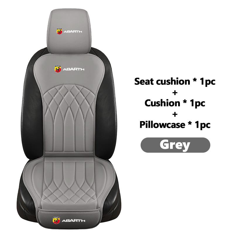Car Styling Seat Cover Leather Cushion Backrest Protective Mat Interior Accessories For Abarth FIAT Doblo Tipo Panda Ducato FR