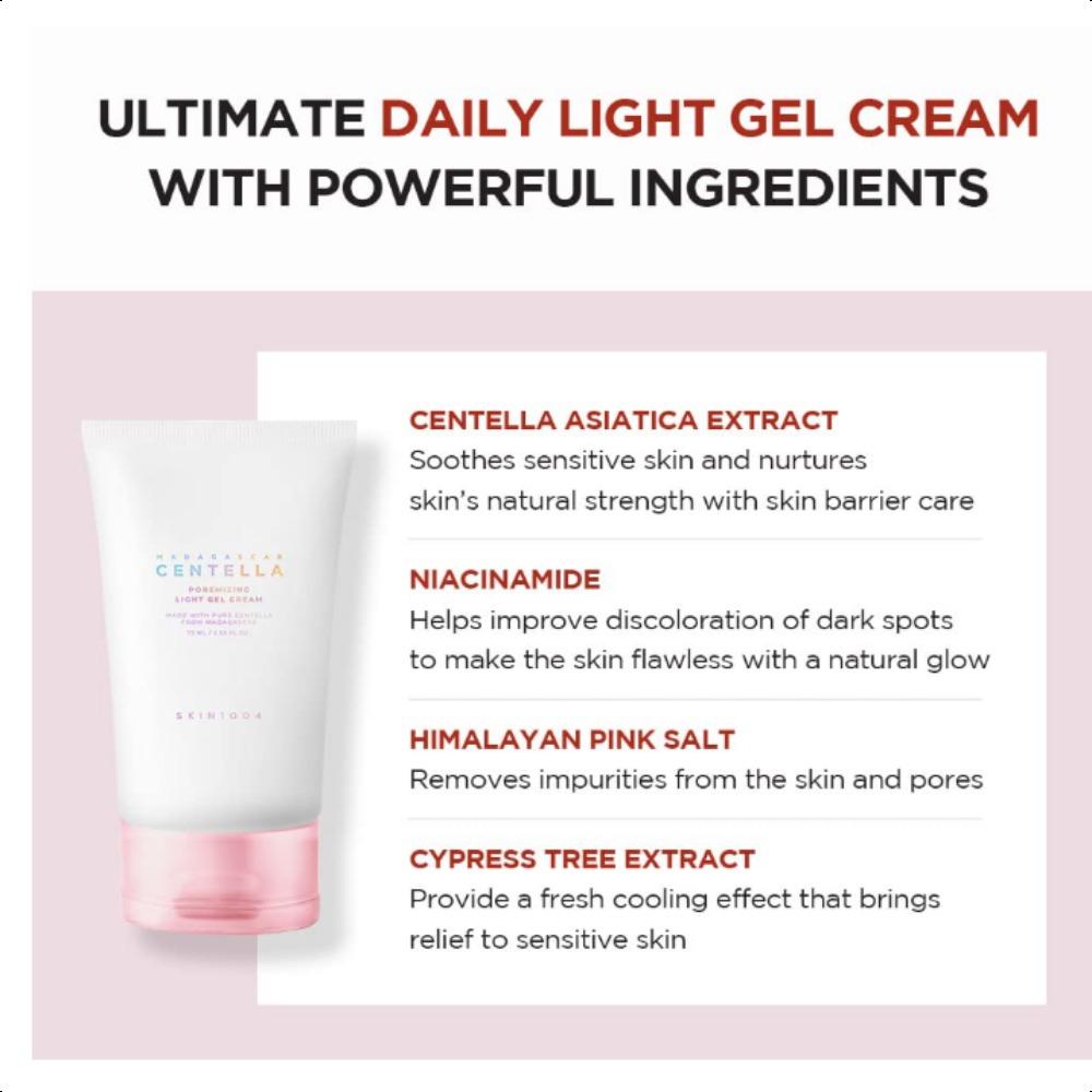 Skin1004 Madagascar Centella Poremizing Light Gel Cream (75ml)