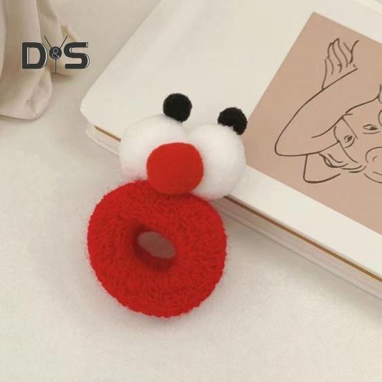 5/10 ks Gumičky do vlasů Velké oči Kreslený tvar Čelenka Cukrová barva Kroužek do vlasů Gumičky do vlasů s dvojitou kuličkou Vysoce elastické Gumičky do vlasů