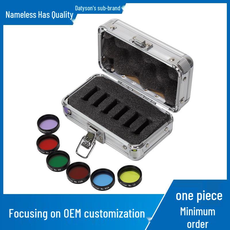 

Datyson Night Hawk 6-Color Moon Nebula Filter Set with Aluminum Case (Yellow, Orange, Red, Green, Blue, Purple) 5P9971K