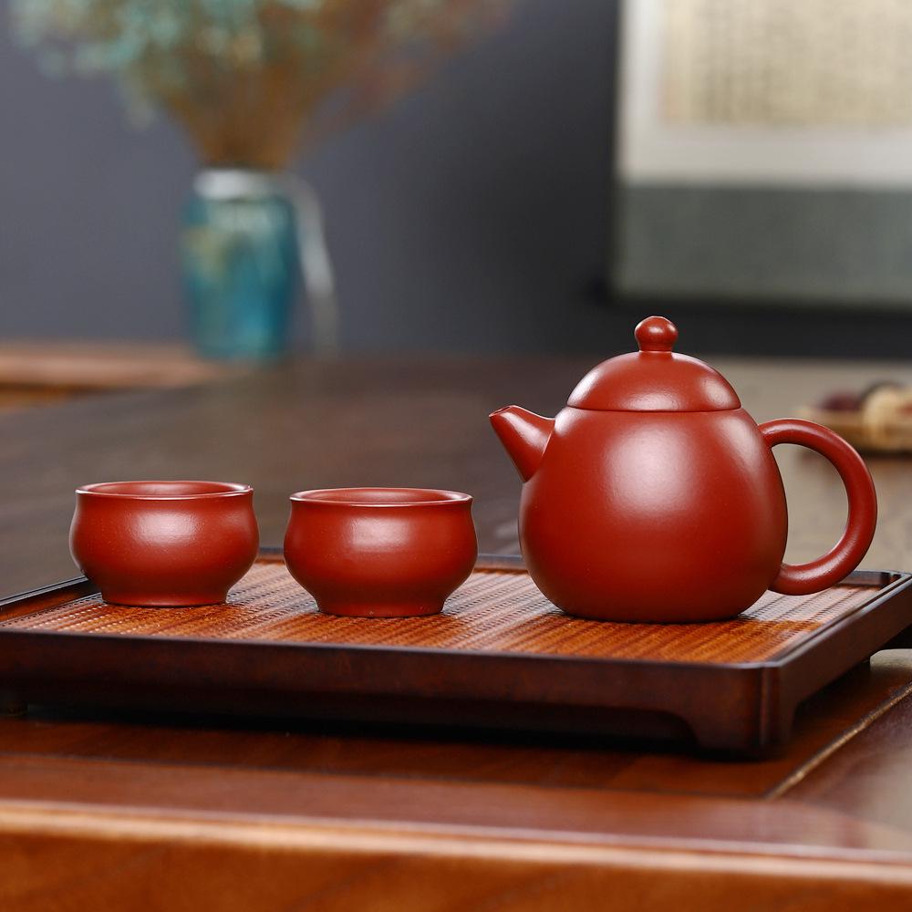 Dragon Egg Da Hong Pao Clay Handmade Yixing Zisha Tea Set