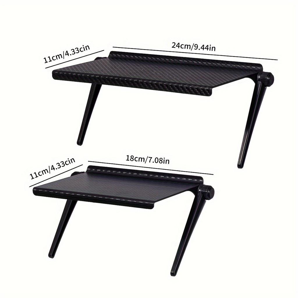 1 Stück TV-Bildschirm-Oberseite-Aufbewahrungsregal Verstellbares Monitor-Aufbewahrungsregal Computer-Schreibtisch-Displayständer TV-Router-Aufbewahrungsregal Organizer