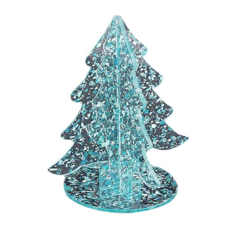 Acrylic Earrings Organizer Christmas Tree Earring Stand Jewelry Presentation Rack Ear Rings Holder for Women Girls