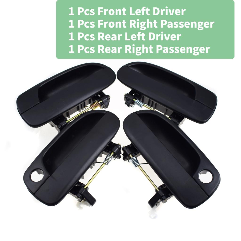 1/2/4 Pc Exterior Door Handle Front or Rear Left Driver or Right Passenger For Hyundai Accent 2000 2001 2002 2003 2004 2005 2006