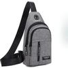 Men Women Chest Bag Crossbody Sling Backpack Casual Shoulder Bag Lightweight Travel Daypack Multi Pocket Oxford Cloth Sports Bag