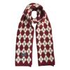 Red scarf women's winter high sense versatile plaid Christmas birthday gift new gift knitted wool scarf