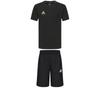 Adidas Taekwondo Round Neck Pullover Breathable Short Sleeve T-Shirt Comfortable Lace-Up Simple Shorts Casual Sports Set ADICLTS24CTK-BG+S21ATMSH3T-BW