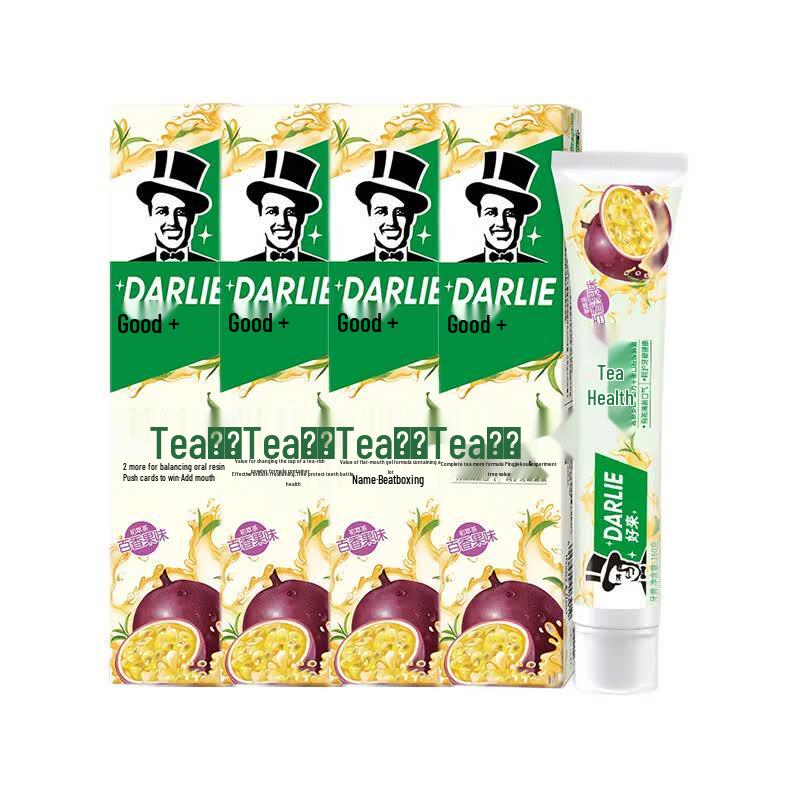 Отбеливающая зубная паста Hawley & Hazel с экстрактом чая - Маракуйя (4x160 г)