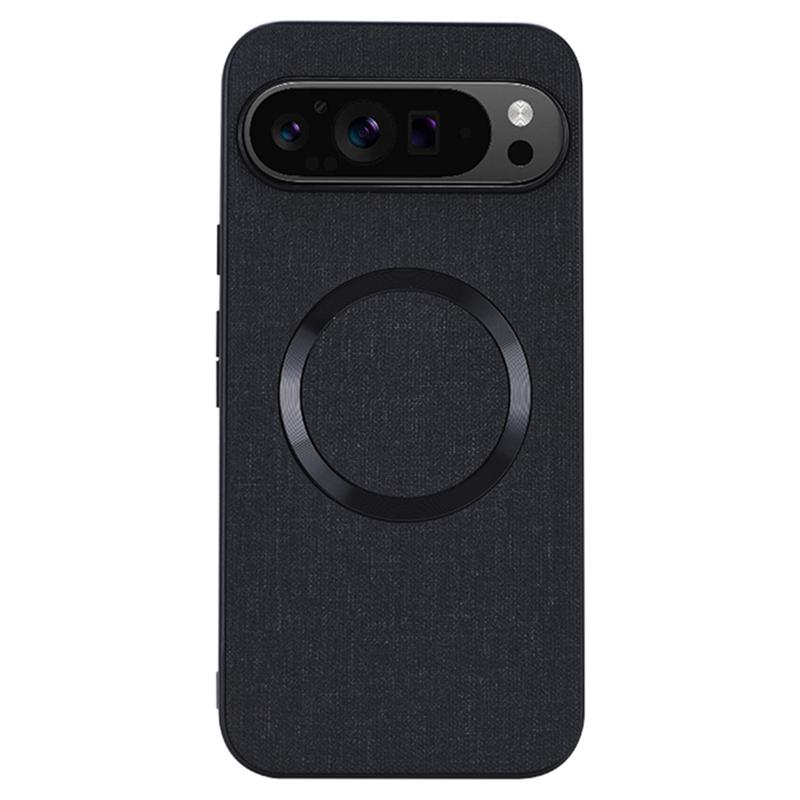 For Google Pixel 9/Pixel 9 Pro Case Soft TPU Cloth Texture Magnetic Phone Cover