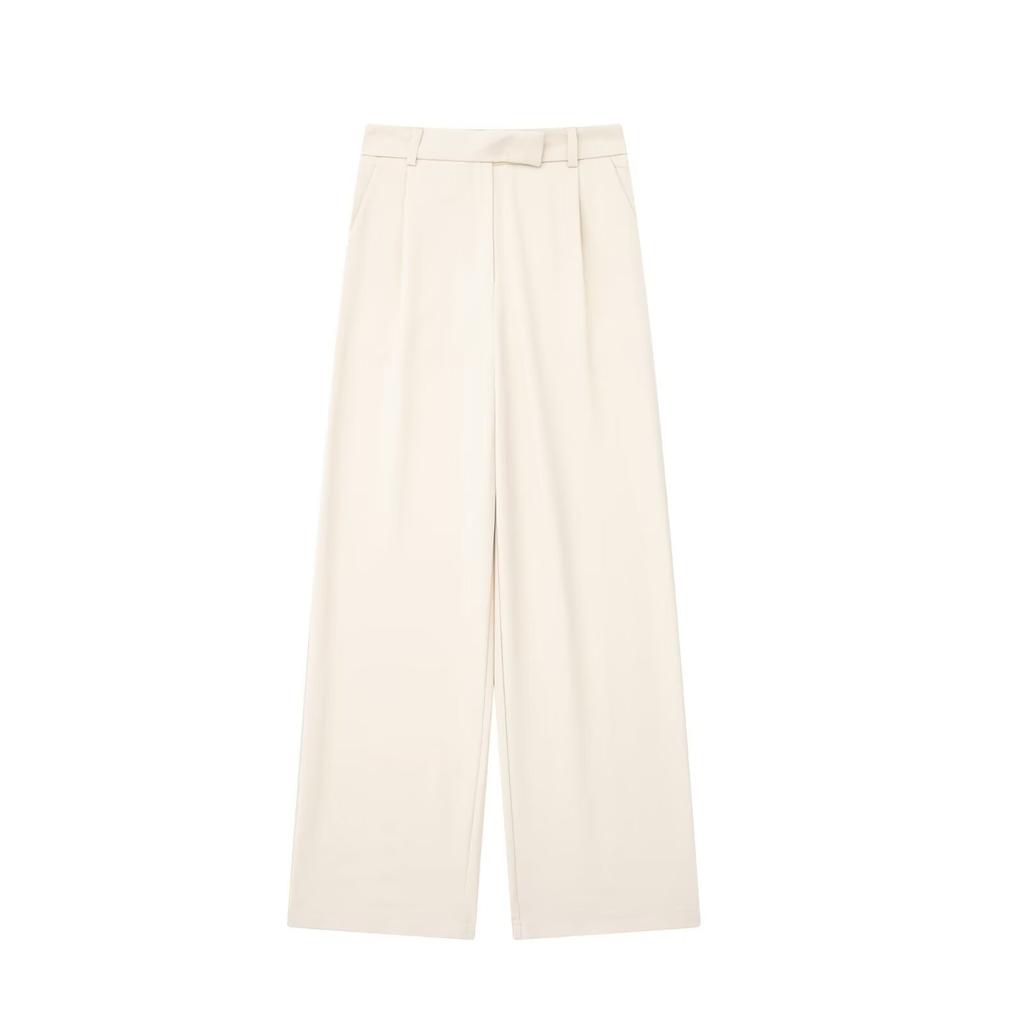 Women's High Waisted Pleated Wide Leg Pants for Summer Comfort and Loose Fit