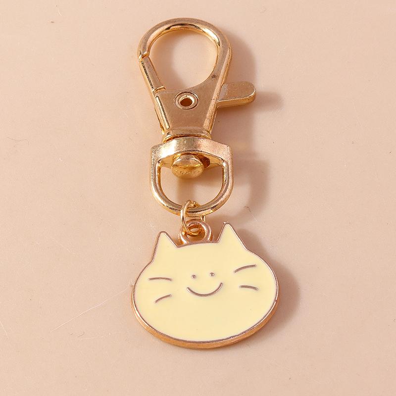Cute Enamel Puppy Dog Cat Paw Keychain Footprint Keyring Pendants for Car Key Holder Handbag Decor DIY Pet Jewelry Gifts