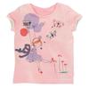 Girls' Pink Short-Sleeved T-Shirt Baby Little Girl Balloon T-Shirt Kidsren's Summer Clothing Infant Half-Sleeved Top 8