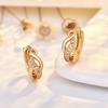 2026 French Zircon Cross Earrings Niche Simple Temperament Women's Ear Buckle Personalized Fashion Ear Jewelry