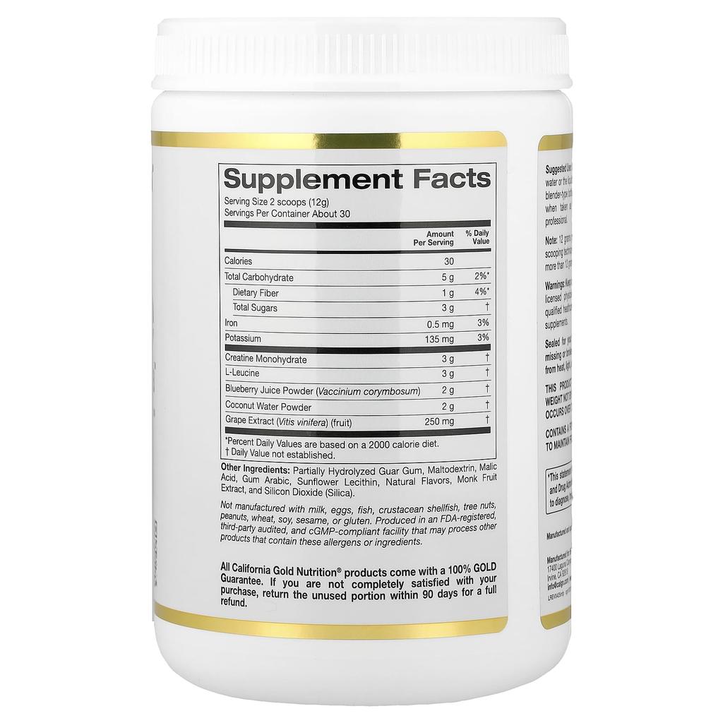 California Gold Nutrition, Creatine Cognitive Formula™, 354g(12.49oz)
