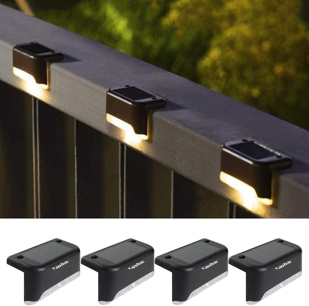 

Yanhao 4 Solar Outdoor Warm Color Garden Solar Garden Stair Automatic LED Outdoor For Solar Стильні ліхтарі, світло, світло, світло, водонепроникний,