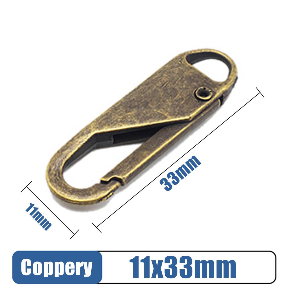 5/10/20 Pcs Fashion Universal Zipper Puller Slider Instant Sewing Zippers Head Repair Kit Replacement Broken Buckle Bag Suitcase