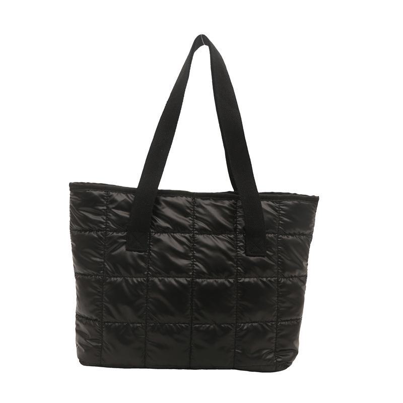 Women's Large Capacity Winter Tote: Thick, Warm, Korean-Style Fashion Handbag