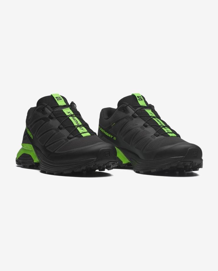 L47860700 Salomon XT-Pathway 2 Asphalt Black Green Gecko (Men s) 8