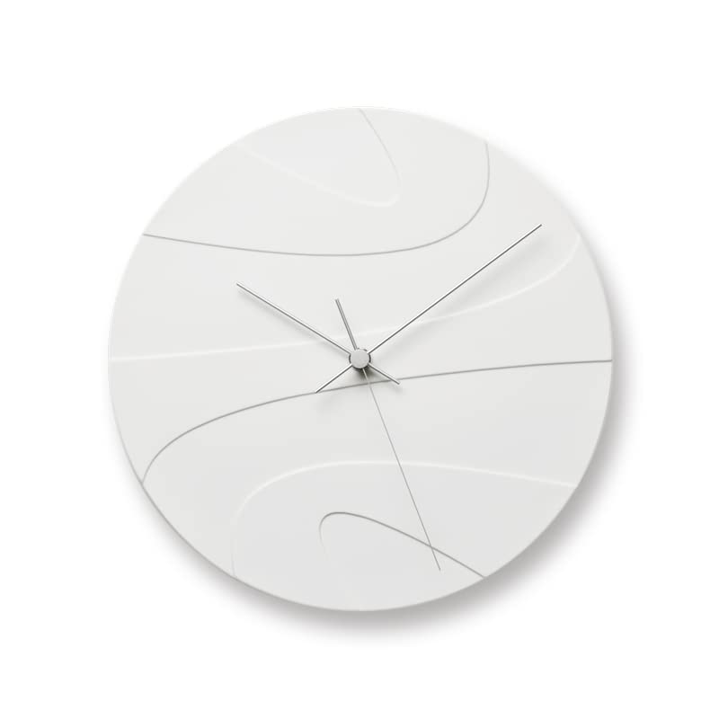 Lemnos Wall Jupiter JUPITER Clock, Analog, Porcelain, White, HN23-02