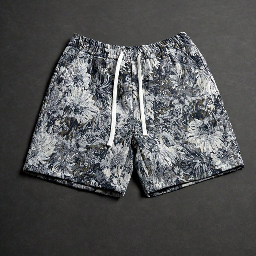 Pánské letní ležérní šortky s potiskem Pánské módní sportovní šortky