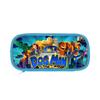 Dog Mans Cat Cartoon School Pen Bag With Durable Polyester For Elementary Students