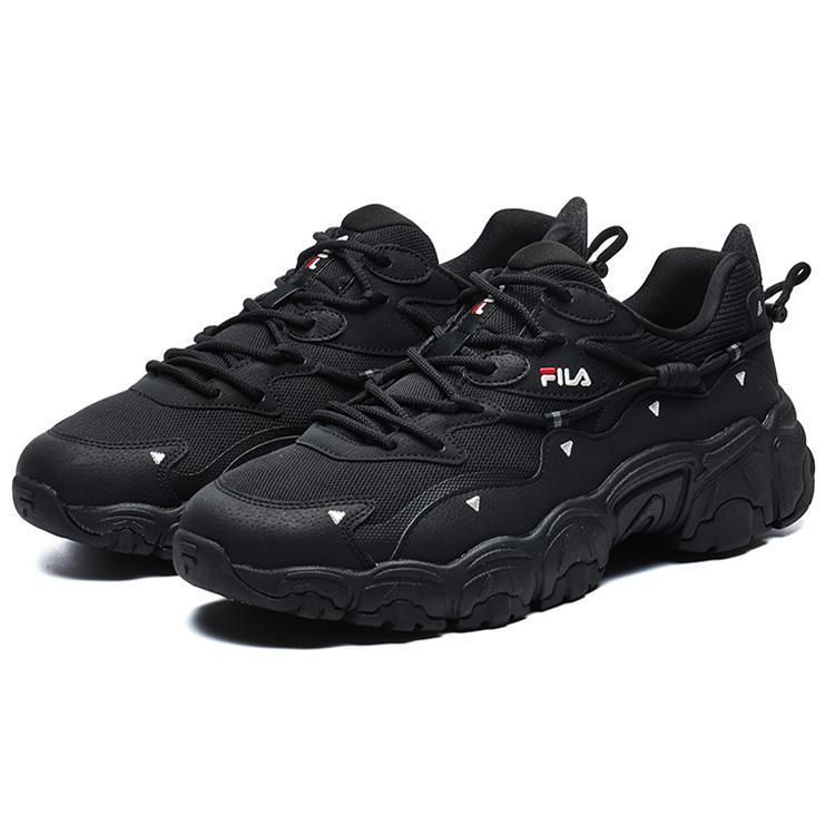 New FILA Heritage FHT Low Top Sport Shoes Black Women's F12W134108FBK