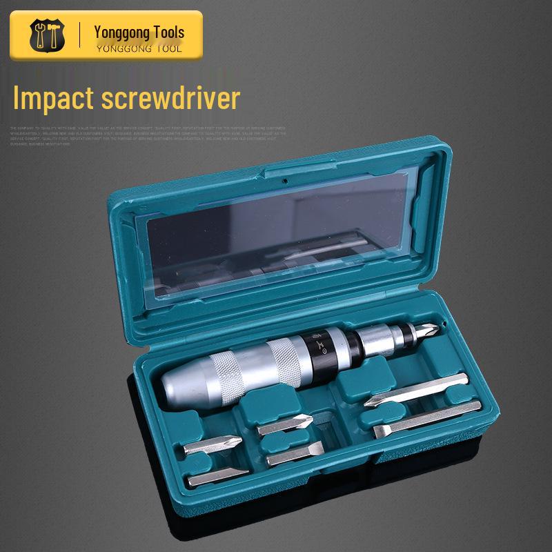 Yonggong 7-Piece Impact Screwdriver Set In Tin Box