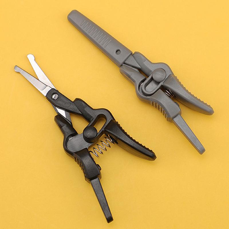 Nose Hair Scissors Stainless Steel Round Head Beauty Trimmer Nose Hair Trimmer Portable Ergonomics Nose Hair Cutter