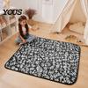 Interaktive Familiermalspiele DIY Maldecke, Cartoon-Muster Druck Weiche Polyester-Decke, DIY-Decke für Kinder Kreative Kunstprojekte Erwachsene