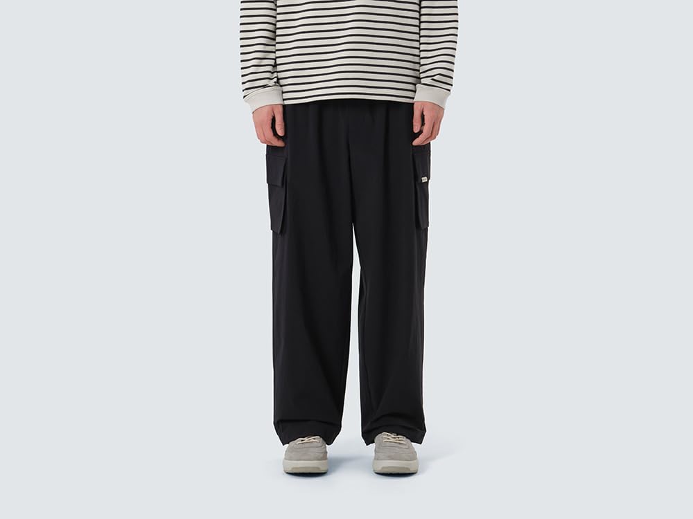 Snow Peak Root Cargo String Pants and Size L GS-S25FURPT66, Men's Women's, Black,