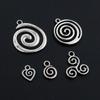 20-40pcs Alloy Metal Swirl Charms Pendant Antique Silver Color DIY Jewelry Making Accessories Findings for Necklace Earrings