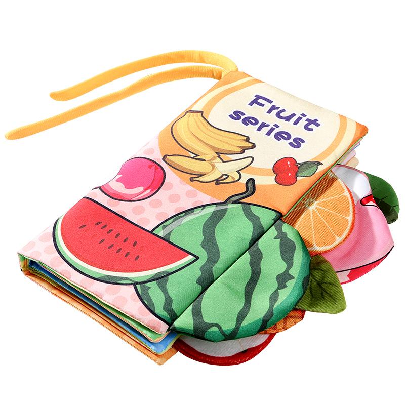 Baby Cloth Book 6 Pages 0-3 Year Old Early Education Parent-child Interaction Baby Toys for 0-3 Year Old Newborn Gifts