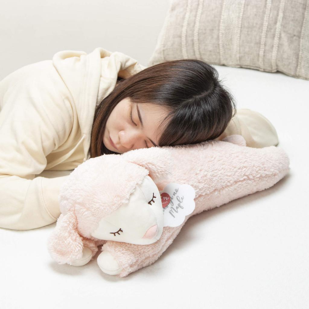 Livheart Lying Down Body Pillow Sheep Maple Sakura (Total Length approx. 60cm) Fluffy and Squishy 48125-23