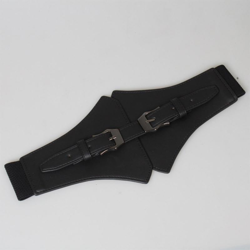 Corset PU Leather Cummerbunds Strap Belts for Women Banquet Elastic Tight High Waist Slimming Body Shaping Girdle Belt