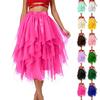 Women's Dance Tulle Skirt, Three-layer Puffy Skirt, Performance Half-skirt