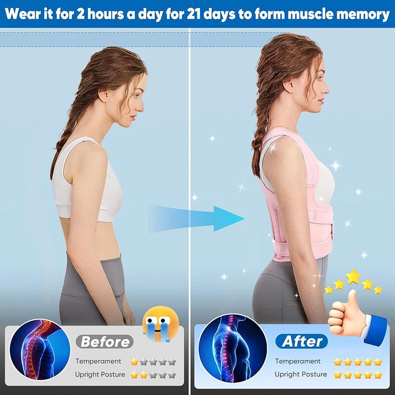 Adjustable Posture Corrector for Men Women Spine Support Brace for Upper/Lower Back Pain Relief Hunchback Scoliosis Correction