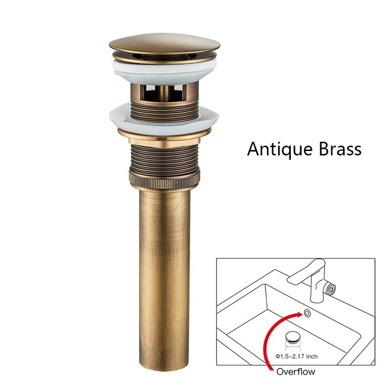 Senlesen Antique Faucet Bathroom Basin Faucet Two Handles Washbasin Taps Solid Brass Deck Mounted Hot Cold Water Mixer Tap,Gold