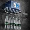 cmaos Chrome Wall-Mounted Towel Rack with Paper Holder