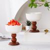 Retro Scented Candle Holder French Goblet Ceramic Light Luxury High-End Ornament Retro Cake Decoration Souvenir