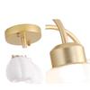 Nordic Minimalist Chandelier: Warm Cream Dining & Bedroom Light