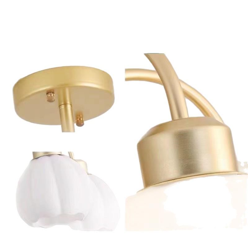 Nordic Minimalist Chandelier: Warm Cream Dining & Bedroom Light
