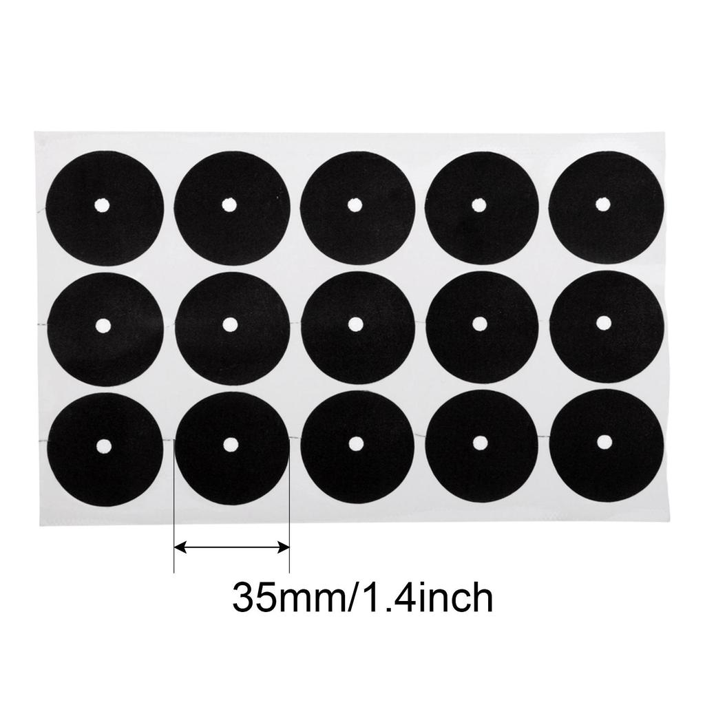 Plastic Billiard Table Spot Stickers 30 Pieces Round Black Dots for Cue Ball Positioning in Pool Room