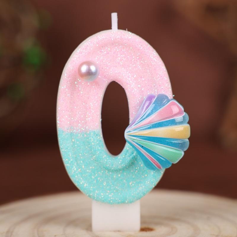 

Birthday Candle Digital One-year-old Cake Atmosphere Decoration Scene Diy Handmade Digital Candle 0-9 0